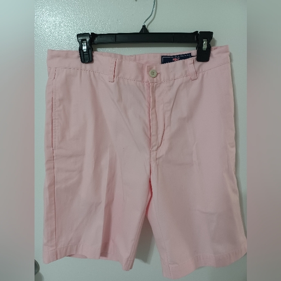 Vineyard Vines Mens Flat Front Short Pink 100% Cotton  Size 32 - Picture 1 of 5